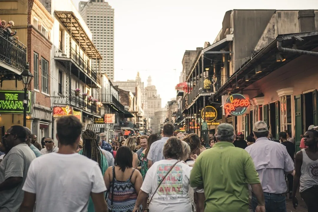 Photo Crowded streets