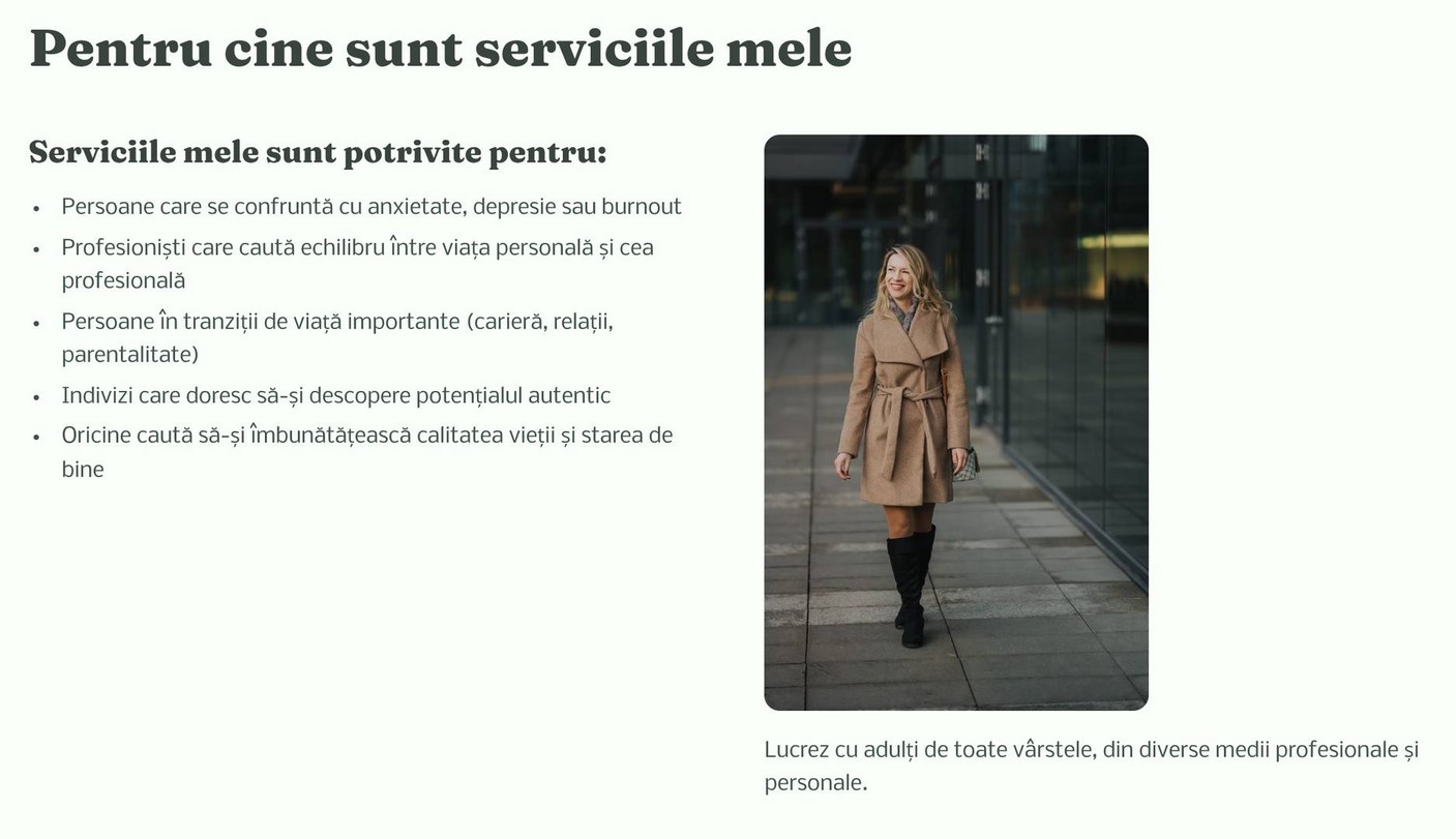 Psiholog & Coach Anca Oltean: Servicii profesionale adaptate pentru echilibru emoțional și dezvoltare personală